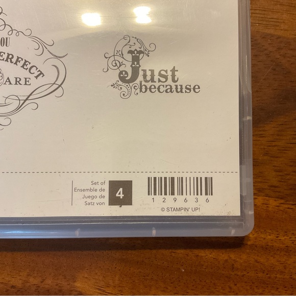 Stampin Up! Vintage Verses set of 4 clear mount stamp set - Picture 5 of 5